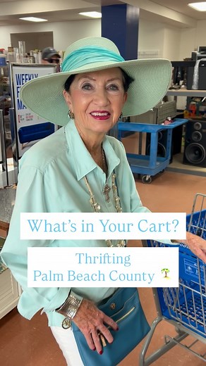 222K views · 10K reactions | What’s in Your Cart? Thrifting Palm Beach County! ️️ I love meeting fellow thrifters while out shopping! Every trip is an adventure and you never know who you’ll meet along the way!  Thrift Fabulous!  #thrifting #thriftshop #thrifted #thrifter #thriftfashion #thriftwithme #vintage #vintagestyle #sustainableshopping #palmbeach #palmbeachstyle | Palm Beach Thrifters | Facebook