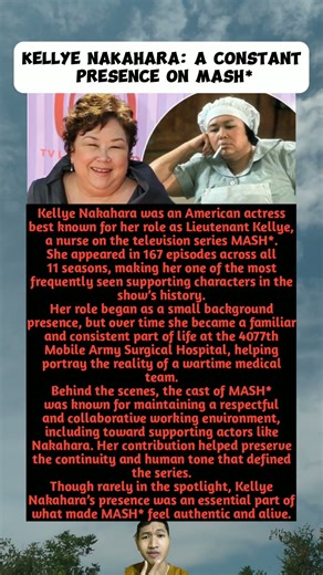 Kellye Nakahara: A Constant Presence on MASH*