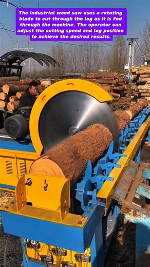 Industrial Wood Sawing: Efficient Log Cutting Technology in Action