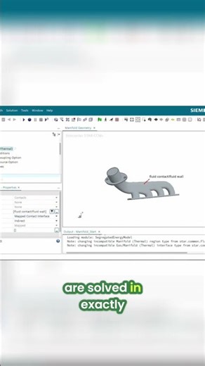 StarCCM+ Gas Manifold Interface: Set Type & Energy Coupling #shorts