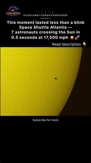 That Black Dot Is a Space Shuttle 🚀 | Atlantis Transits the Sun (NASA)