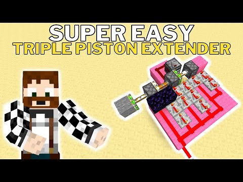 Triple Piston Extender Minecraft 1.21 Tutorial