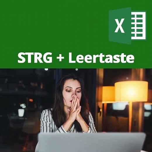 Tastenkombination Excel - STRG + Leertaste