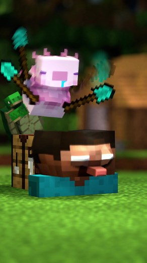 The meme Axolotl 3 #MINECRAFT #sakuramiko #hololive