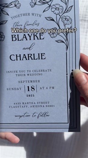 ✒️ Black or white ink on Storm Cloud? Which one should we go with? Let us know below! . . . . #whiteinkprinting #printing #blackink #thisorthat #lcipaper #stationery #explorepage #stationerydesign #weddingstationery #weddingstationerydesigner #weddingstationerydesign | LCI Paper