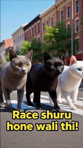 Funny Orange Cat Race – Unexpected Winner 🏆🐱 #catshorts