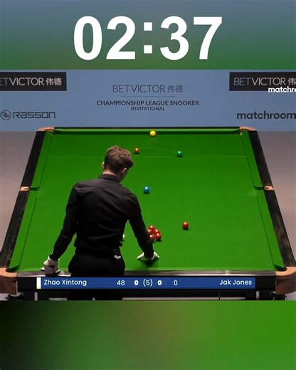 One of the fastest 147s ever recorded! 🏃 ⏱️ Zhao Xintong's max in the Championship League Snooker last month was QUICK! | WST