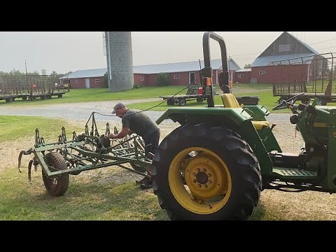 A 1941 John Deere CC Field Cultivator! On Duty in the Pumpkin Patch.