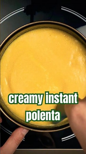 Creamy Parmesan Instant Polenta #polenta #parmesan #butter #easyrecipe #cookinghacks #quickrecipe
