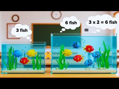 Learn Basic Multiplication for Kids | Multiplication through 3d animation | Fun Math Video | Rhymes