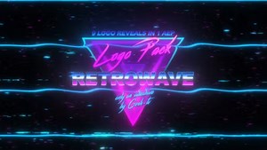 Videohive Retrowave Logo - INTRO HD