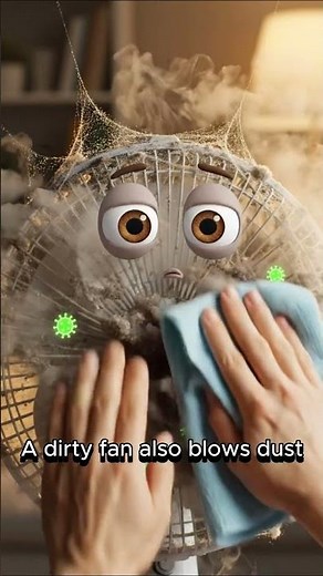 Fan cleaning trick that actually works 🤩 #cleaning #hacks