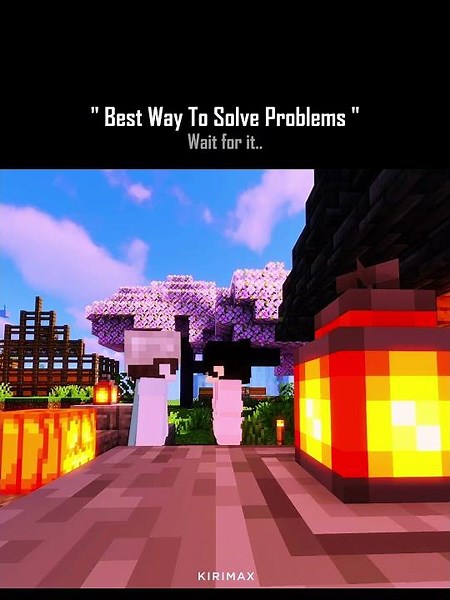 Best way to solve Problems 😂 #minecraft