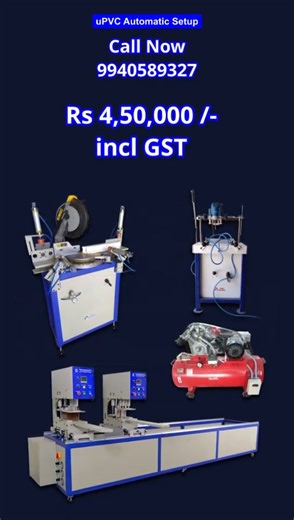uPvc window making machine setup MADE IN INDIA