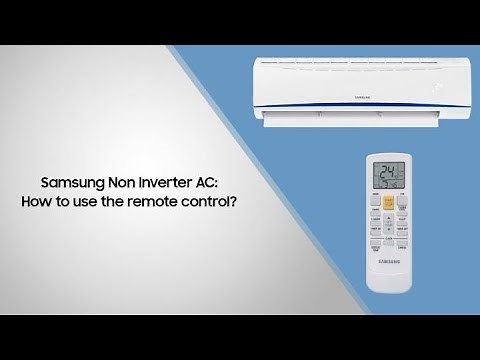 Samsung Non Inverter AC: How to use the remote
