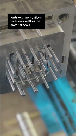 Injection Molding Tip: Use constant wall thickness / add smooth transitions