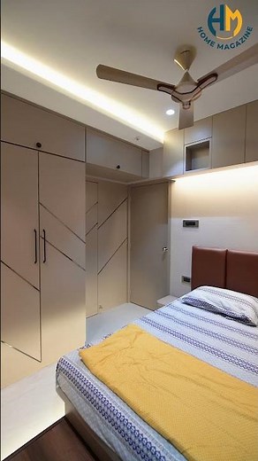 Modern Wardrobe Design for Small Bedroom 👕 | Black Patti & Laminate Finish#wardrobedesignideas