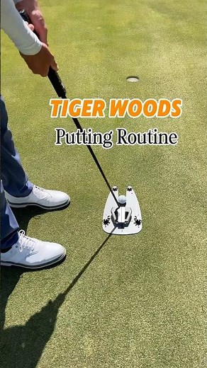 Do This Tiger Woods Putting Routine Everyday ⛳️ #golf #golftips #shorts