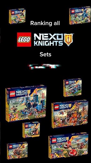 Ranking all LEGO Nexo Knight Sets (Season 1)🤴🗡️#lego #youtubeshorts #nexoknights #ranking