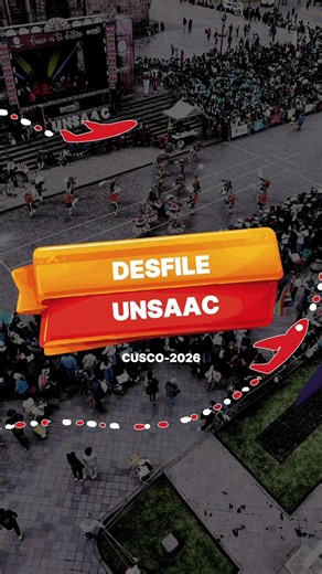 La UNSAAC se hizo presente en las Fiestas del Cusco 2026 🎉🏔️ Con orgullo, tradición y espíritu universitario, estudiantes de la Universidad Nacional de San Antonio Abad del Cusco participaron en este gran desfile que forma parte de las celebraciones jubilares de la ciudad imperial 💛 Una jornada llena de color, cultura e identidad que demuestra el amor por nuestras raíces y costumbres 🇵🇪✨ 📲 51 910 509 950 ✈️ Marios Travel Peru #desfile #unsaac #danza #fiestasdelcusco #mariostravelperu