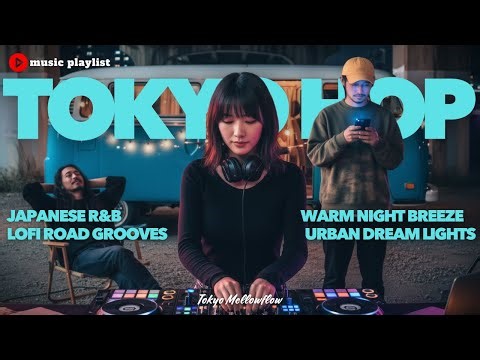 The Flowing Night Wind and the Blue Van | Lofi Hip Hop x R&B [Japanese Rap / Work, Study]