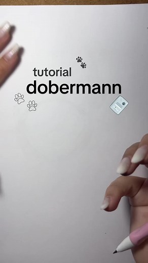 dobermann tutorial 🐾🖤 #desenho #desenhos #drawing #draw #tutorial #tutorials #doberman #dobermann #dobermans_of_tiktok #dog #dogs #dogdrawing