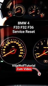 BMW 4 Series F32 F33 F36 Service Reset #vitjawolf #servicereset #DIY