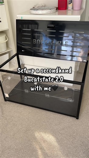 This must be the 15th time I've set up a Bucatstate, the 2.0 is so much easier to set up than the 3.0😅 It's annoying it's a black one when I have all white - but it'll be another enclosure to foster in🥰🫶🏻 #foryoupage❤️❤️ #bucatstatecage #hamster #hamstersoftiktok #hamster_team🐹