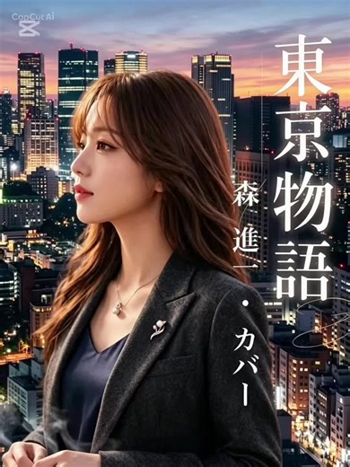 森進一さんの『東京物語』（作詞：阿久悠）は、都会の片隅で孤独を抱えた男女が偶然出会い、傷をいたわり合うように静かに寄り添い合う切なくも温かい大人の恋を描いた楽曲です。* 「最後まで聴いてね、感想をコメ欄で待ってます！」 #森進一 #東京物語 #昭和歌謡曲 #AI生成 #AIイラスト画像