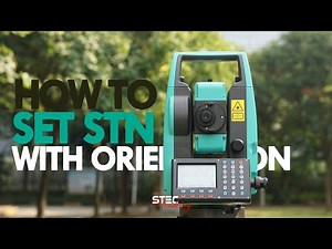 AXIS1 Total Station Tutorials | How to set up the station with orientation? #survey #totalstation