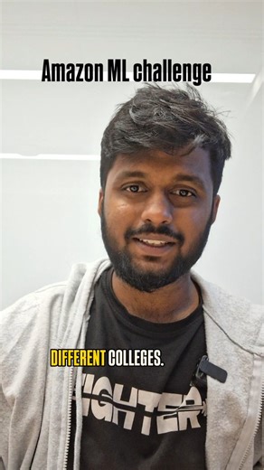 surrvesh | Hackathon Coach |Technology| AI on Instagram: "[1/5] Hackathon Series 🚀 Let’s make it bigger! 💥 Starting with Amazon ML Challenge 2025 — a 3-day machine learning showdown where you’ll build and submit real-world solutions using Amazon’s dataset. 🎯 Eligibility: Open to B.E., B.Tech., M.E., M.Tech., and PhD students graduating in 2026 or 2027. 🏆 Prizes & Opportunities: 🥇 Winner – ₹1,00,000 🥈 Runner-up – ₹75,000 🥉 2nd Runner-up – ₹50,000 🏅 Top 10 teams get certificates and goodie