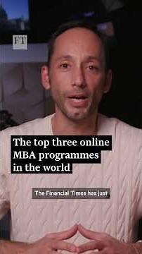 The top three online MBA programmes in the world | FT #shorts