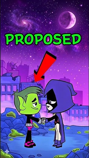 Beast boy finally propose to Raven.🥰 #teentitans #shorts