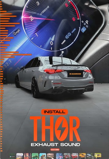 Thor Electronic Exhaust Installation in W206 Diesel #thor #thorelectronicexhaust #ท่อลำโพง #diesel #w206