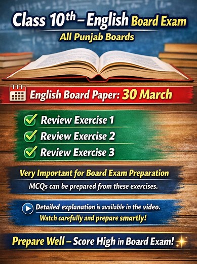 Important MCQs Preparation Guidelines for Class 10 English Exam
