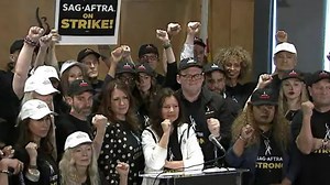 Hollywood actors on strike