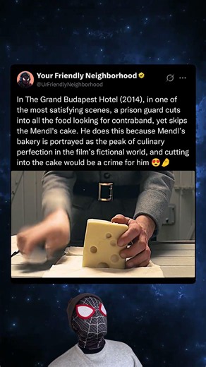In The Grand Budapest Hotel (2014), prison guard couldn't do it