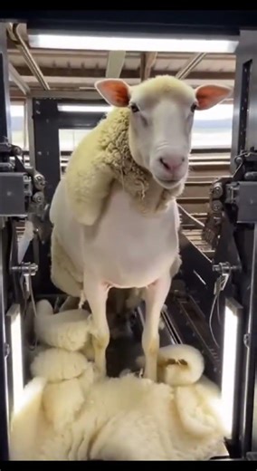 So Satisfying to Watch This Sheep Being Shorn Slowly 🐑✂️ #animals #sheep #farming #farmlife