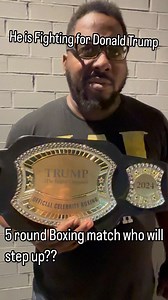 4.3K views · 14 reactions | He is Repping and Fighting for Donald Trump November 2! A lot of people talking No one is stepping up to fight and Rep for Kamala! 5 Round Boxing match!!! “Fight for America” | Celebrity Boxing | Facebook