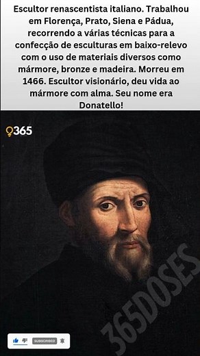 Donatello: O Mestre que Deu Vida ao Mármore #curiosidades #datohistorico