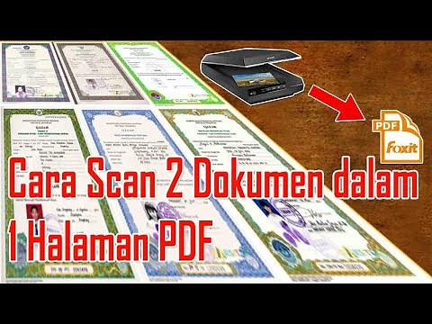 Cara Scan 2 Dokumen Menjadi 1 File PDF Dengan Printer MP287