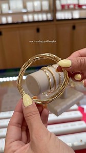 a fun bold look: bangles are so classic and a must in your jewelry collection ✨ #donrobertojewelers #goldjewelery #jewelry #banglestack | Don Roberto Jewelers