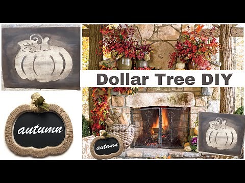 Farmhouse Rustic Fall Dollar Tree DIYs