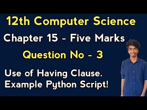 12th Computer Science | chapter 15 - Question no 3 | important five marks| Tamil | conquer victory