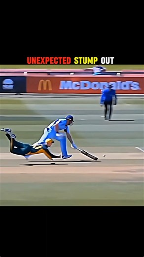 Most Unexpected Stump Out in Cricket 😱🏏#Shorts #cricket #shortsfeed