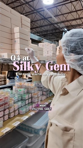 9.2K views · 187 reactions | Holiday prep isn’t a one-week thing, it starts months ahead.  Today’s a full warehouse day making sure every flavor is stocked, packed, and ready for the Q4 rush. By the time your holiday order ships, it’s already been weeks in the making. Follow for more behind-the-scenes at Silky Gem. #Silkygem #crystalcandy #candy #snack #mutraucau #kohakutou #asmr #asmreating #snack #ediblegems #reels #reelsinstagram #explore | SILKY GEM | Facebook