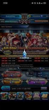 All star banner final reset and they give me another new unit🥰🥰🥰 #grandsummonersglobal