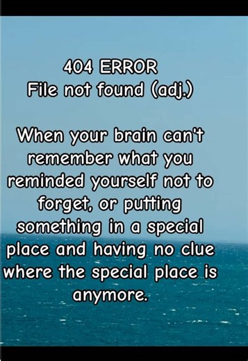 Understanding 404 Errors and Memory Lapses