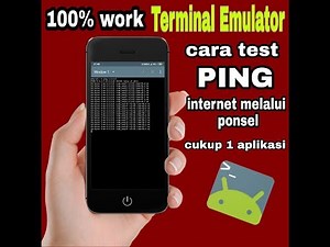 cara mudah test PING internet melalui ponsel/hp