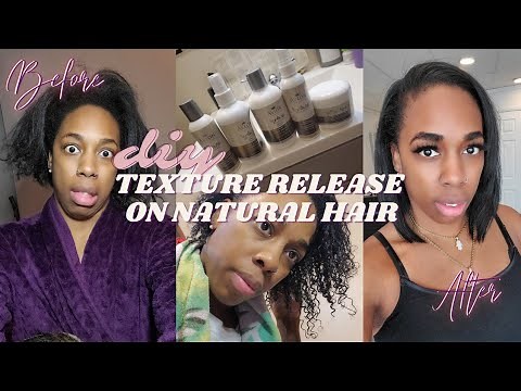 DIY: AVLON TEXTURE RELEASE ON NATURAL HAIR AT HOME #diytutorials